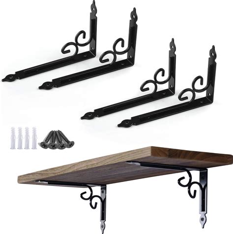 outdoor heavy duty decrotive metal shelf brackets|10 inch decorative shelf brackets.